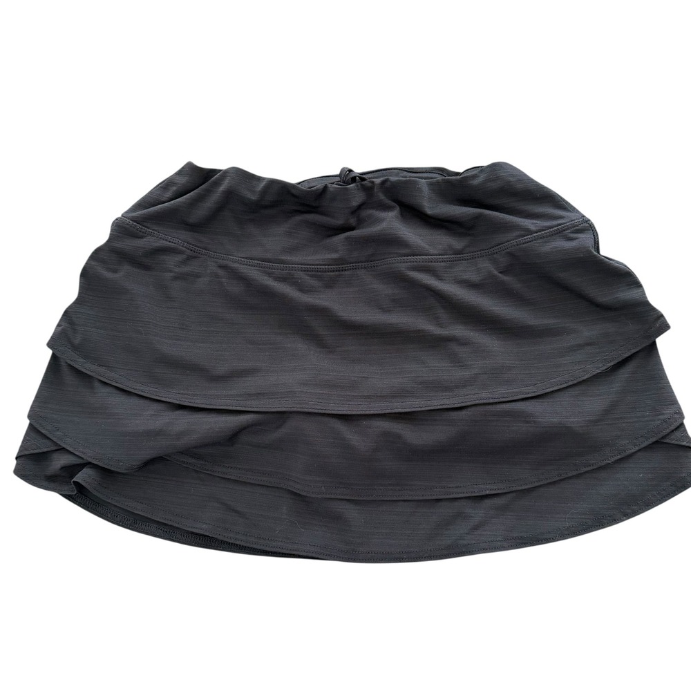 Athleta Black Tiered Swagger Skort Athletic Tennis Workout Shorts Size Small‎